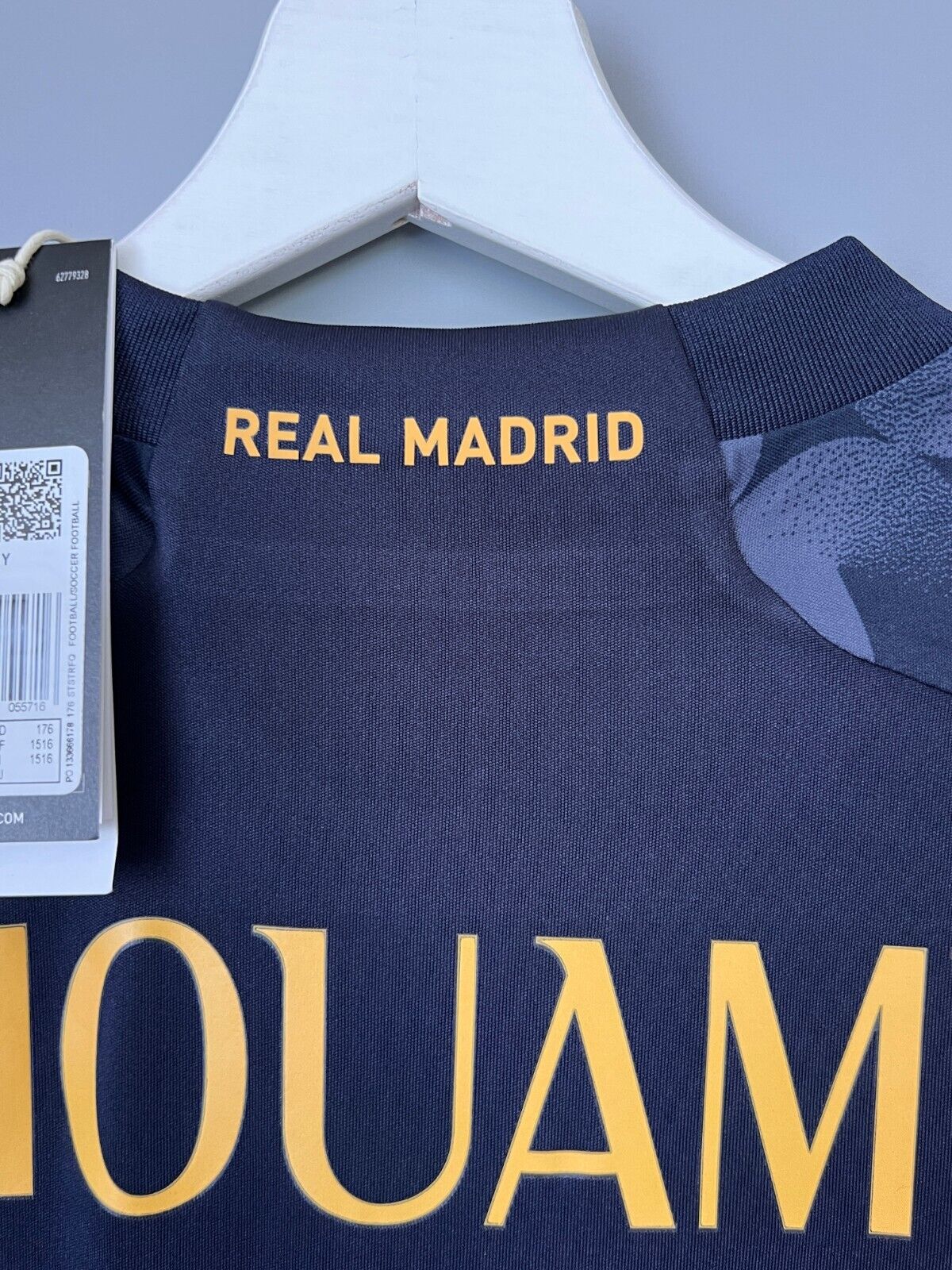 Tchouameni Real Madrid Jersey 23/24 Away Soccer Shirt IB0000 Adidas Boys Size XL