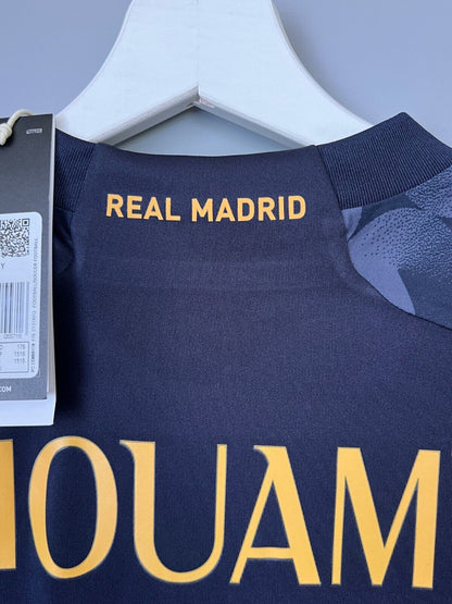 Tchouameni Real Madrid Jersey 23/24 Away Soccer Shirt IB0000 Adidas Boys Size XL