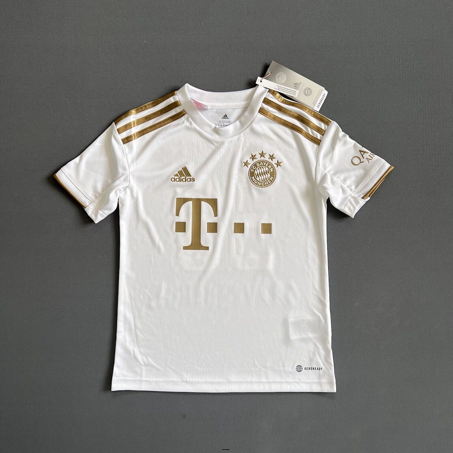 Gravenberch Bayern Munich Jersey 22-23 Away Boys Soccer Shirt Size S Adidas