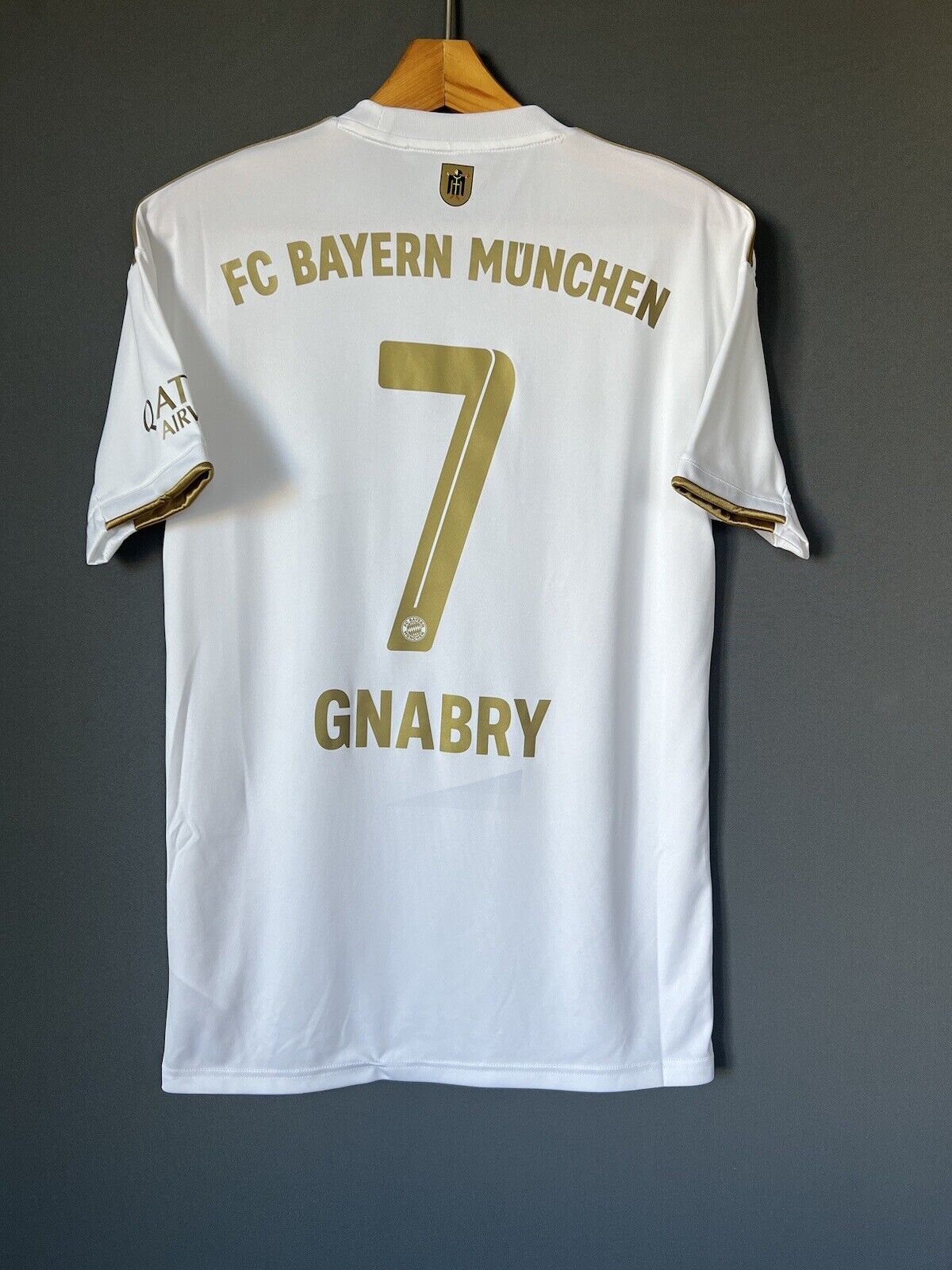 Gnabry Bayern Munich Jersey 2022-2023 Away Mens Soccer Shirt Size S Adidas