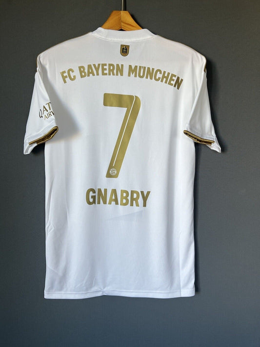 Gnabry Bayern Munich Jersey 2022-2023 Away Mens Soccer Shirt Size S Adidas