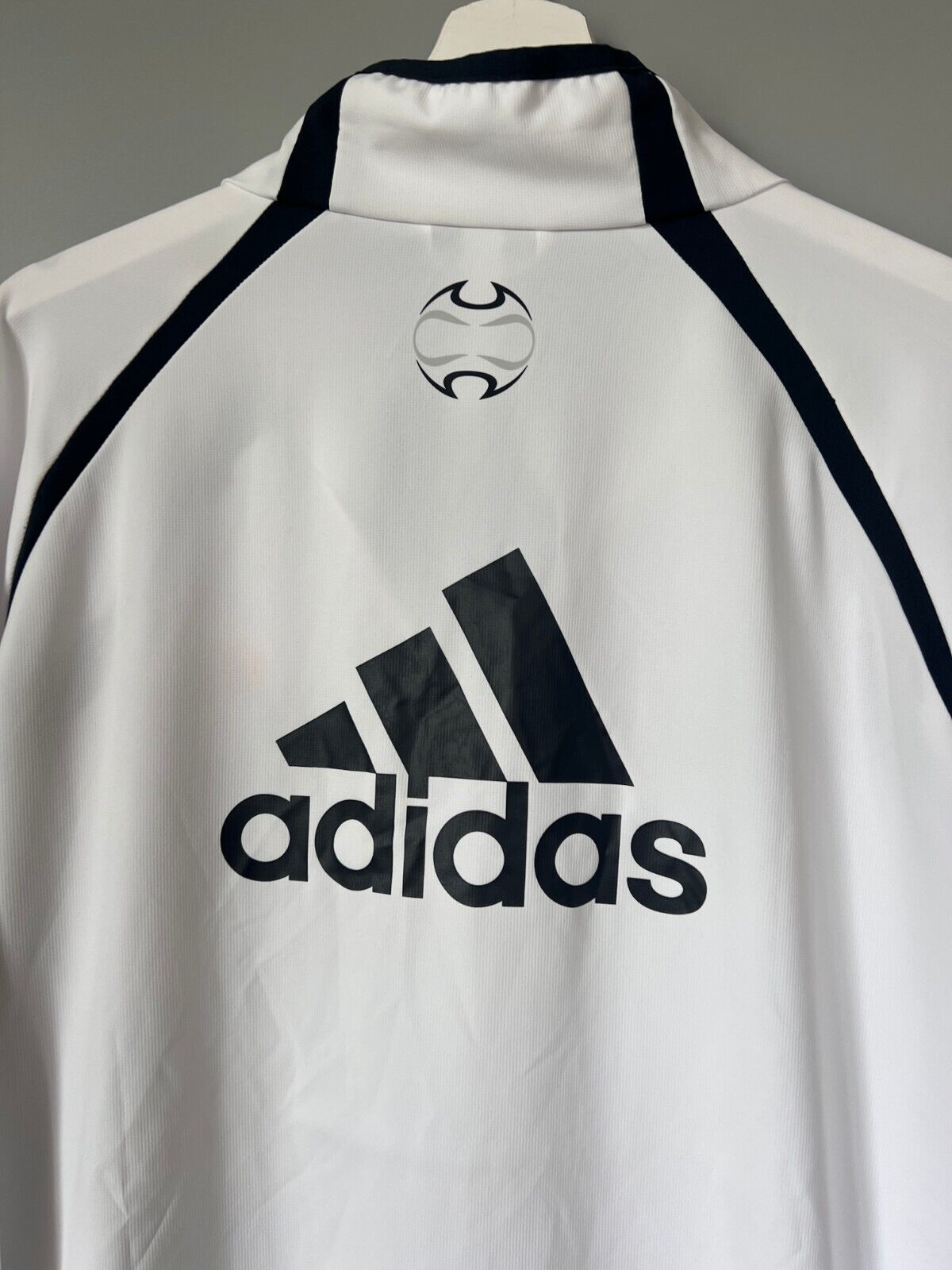 Real Madrid Teamgeist Jacket 2006x2021 White Soccer Adidas HA2537 Mens Size XXL