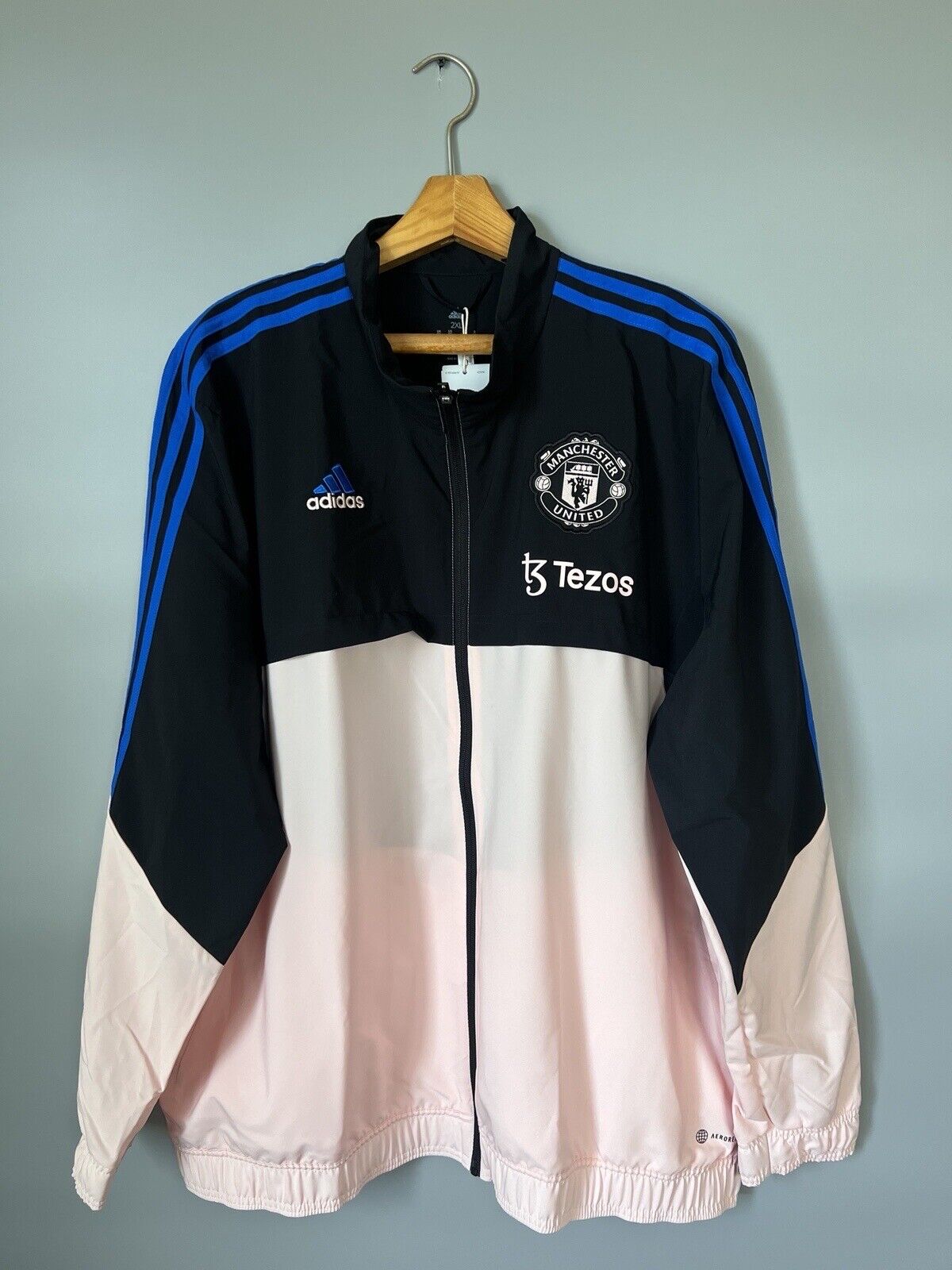 Manchester United Presentation Jacket Adidas HT4297 Soccer Mens Size XXL