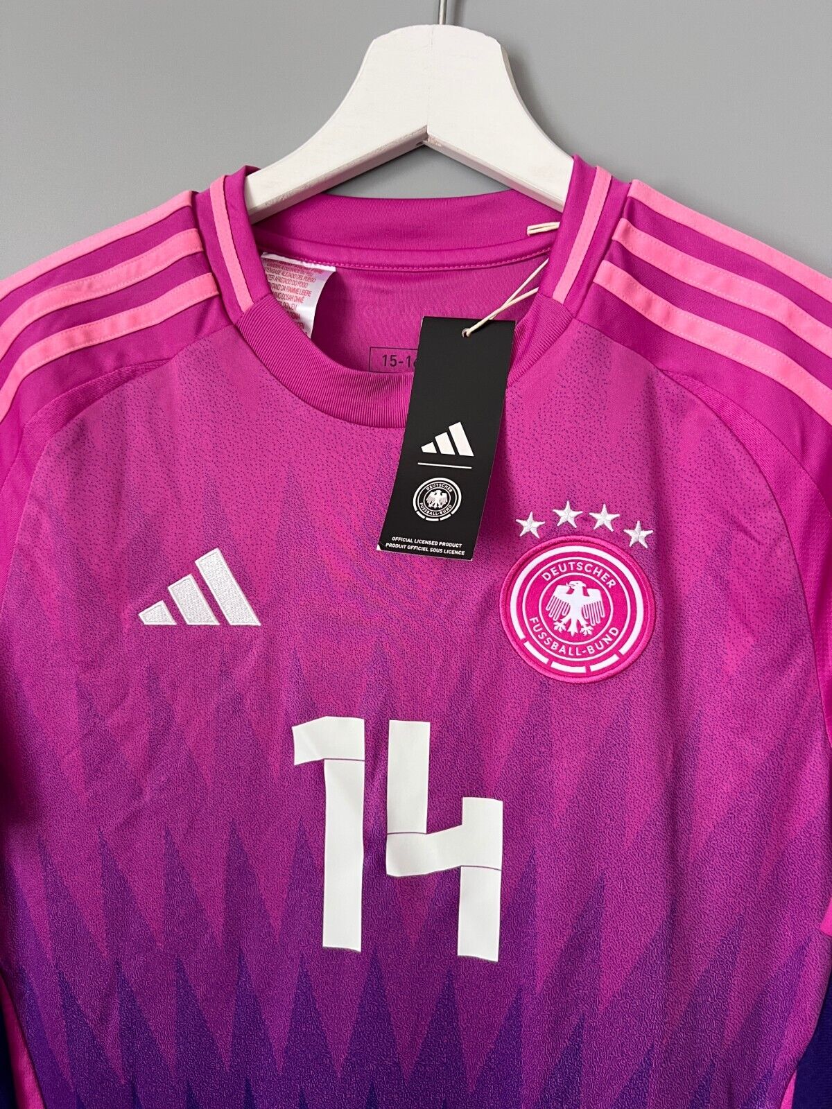 Musiala Germany Jersey 24 Away Soccer Football Shirt Adidas IP8161 Boys Size XL