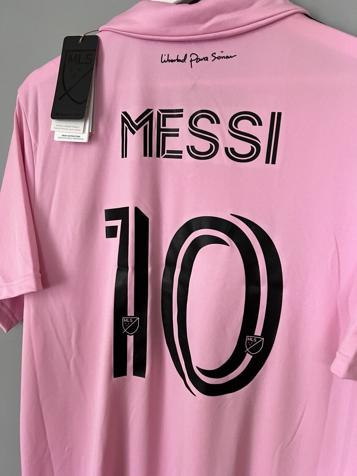Messi Inter Miami Jersey 22/23 Home Soccer Shirt JE9701 Adidas Mens Size L