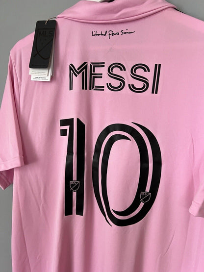 Messi Inter Miami Jersey 22/23 Home Soccer Shirt JE9701 Adidas Mens Size L