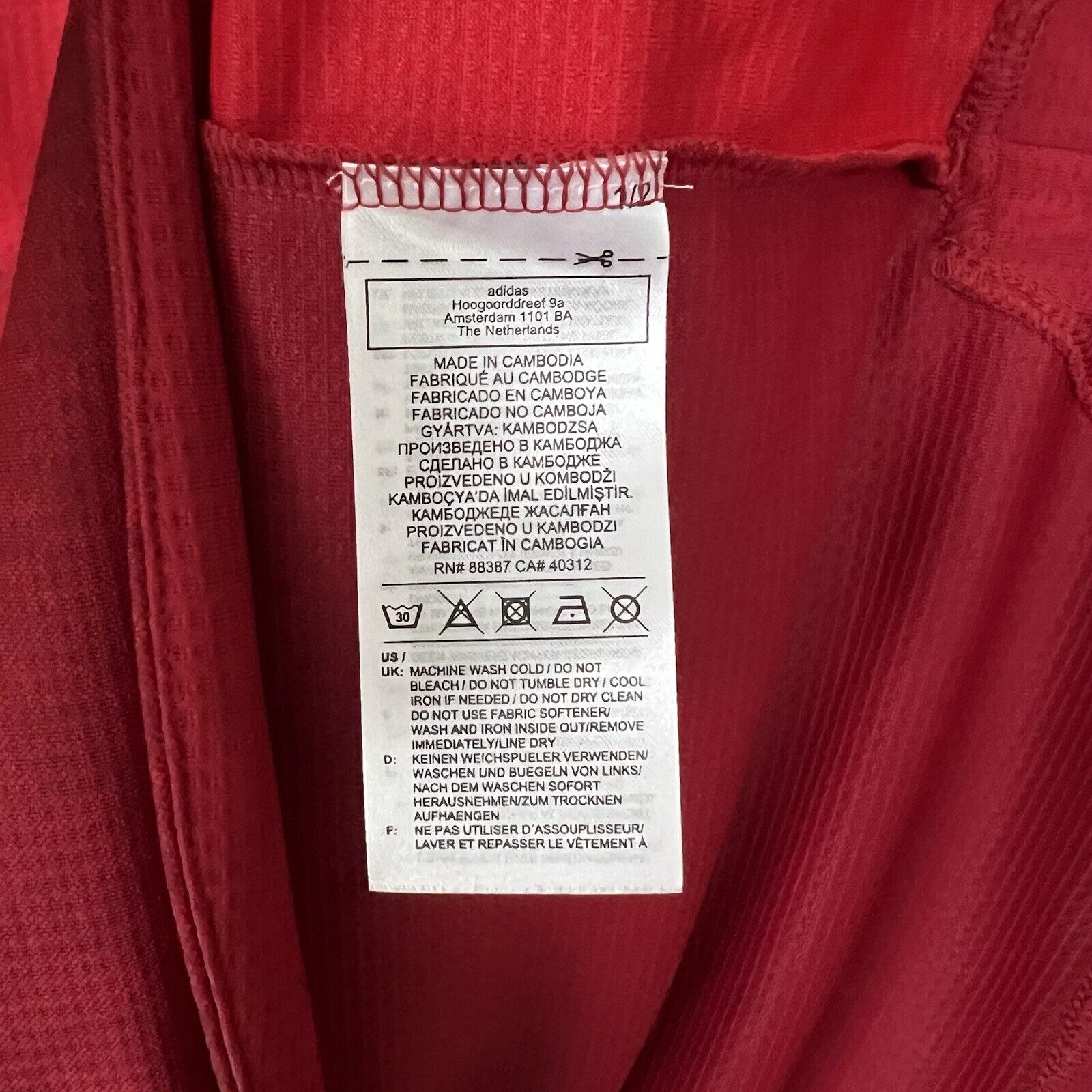 Spain Jersey 2019 Home Authentic Mens Soccer Shirt  FI6250 Adidas Size L