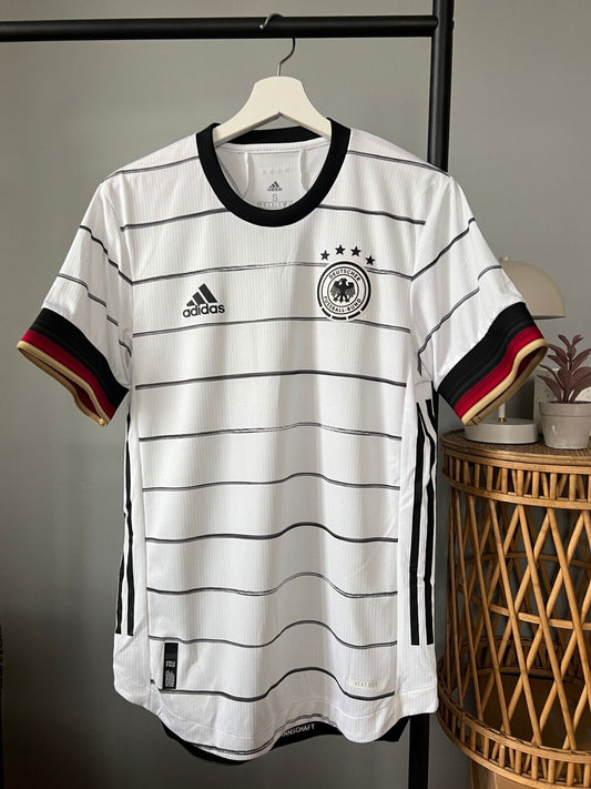 Germany Jersey 2020 Home Authentic Soccer Shirt Adidas EH6104 Mens Size S