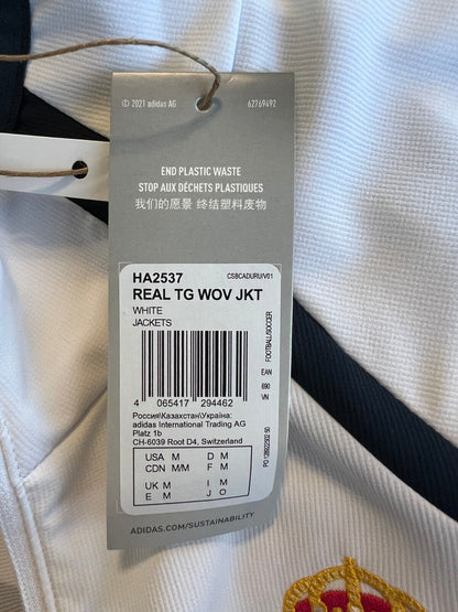 Real Madrid Teamgeist Jacket 2006 x 2021 White Soccer Adidas HA2537 Mens Size M