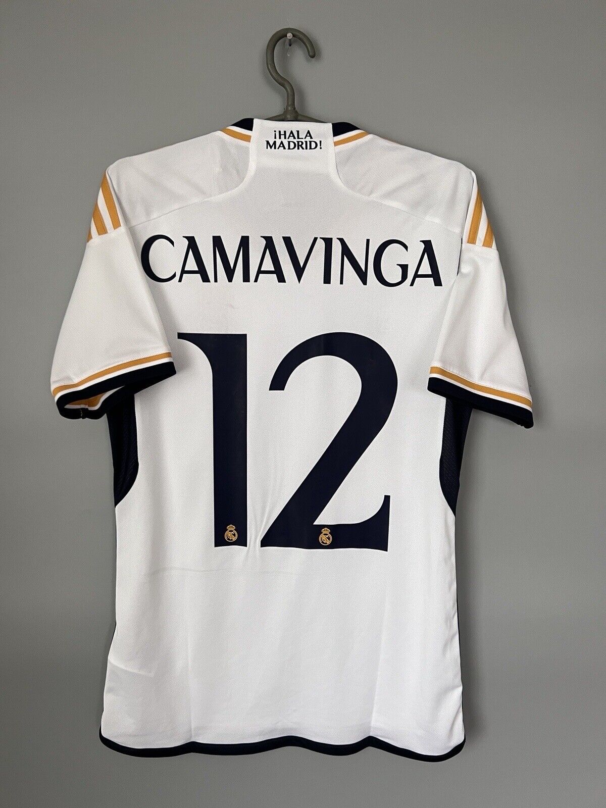 Camavinga Real Madrid Jersey 23/24 Home Mens Soccer Shirt HR3796 Adidas Size S