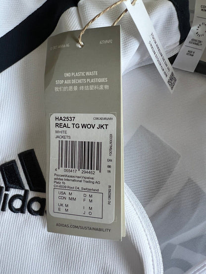 Real Madrid Teamgeist Jacket 2006 x 2021 White Soccer Adidas HA2537 Mens Size M