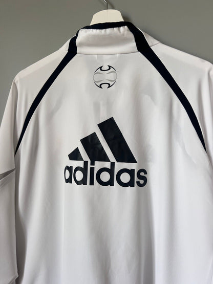 Real Madrid Teamgeist Jacket 2006x2021 White Soccer Adidas HA2537 Mens Size 2XL