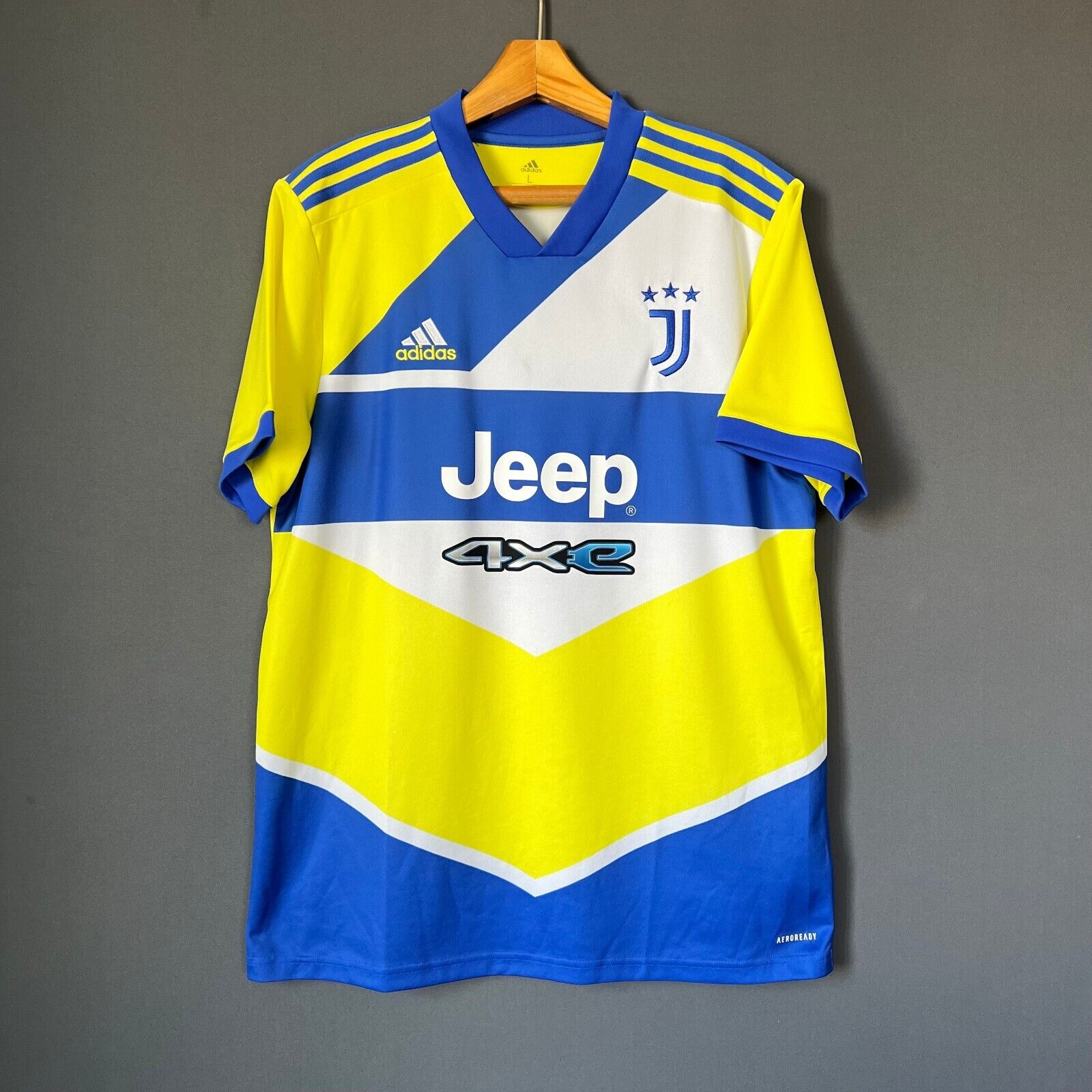 JUVENTUS JERSEY 2021-22 THIRD SIZE L MENS FOOTBALL SOCCER SHIRT ADIDAS GS1439
