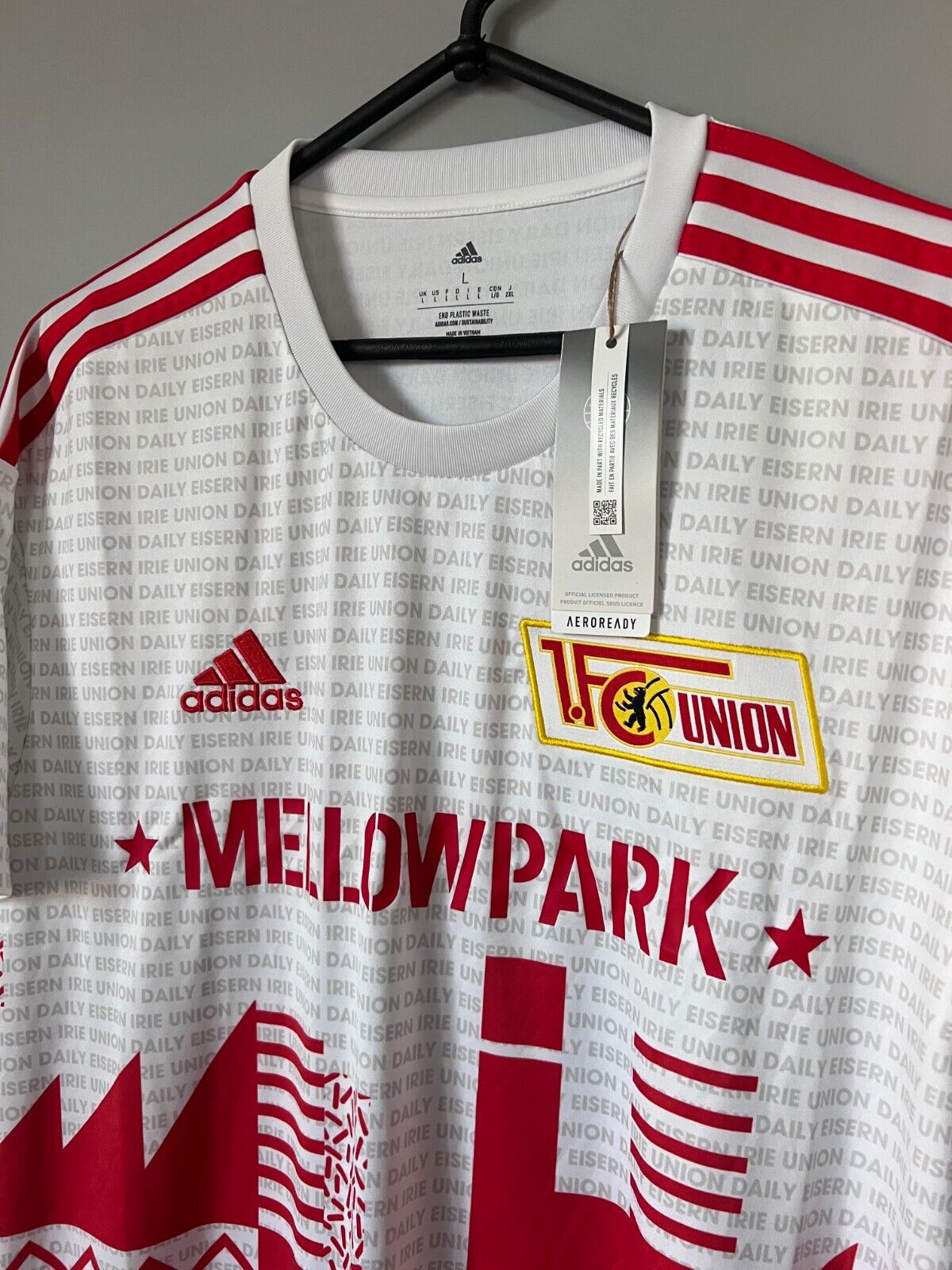 1. FC Union Berlin Jersey 22/23 Fourth Soccer Football Shirt Adidas Mens Size L