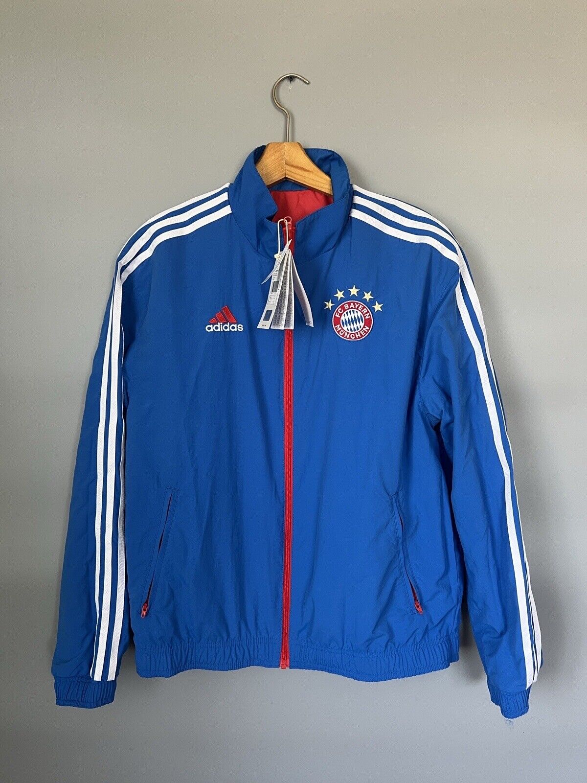 Bayern Munich Anthem Jacket 2022/23 Adidas HT8834 Football Soccer Mens Size M