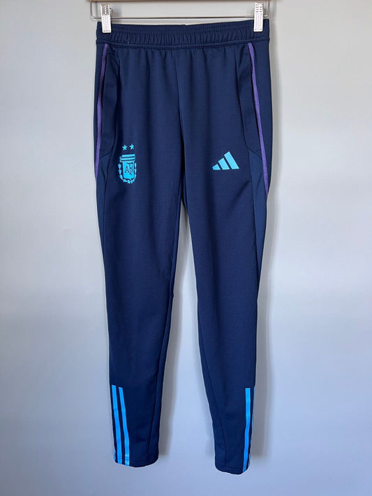 Argentina Tiro 23 Training Pants Blue Football Soccer Adidas HF3914 Mens Size XS
