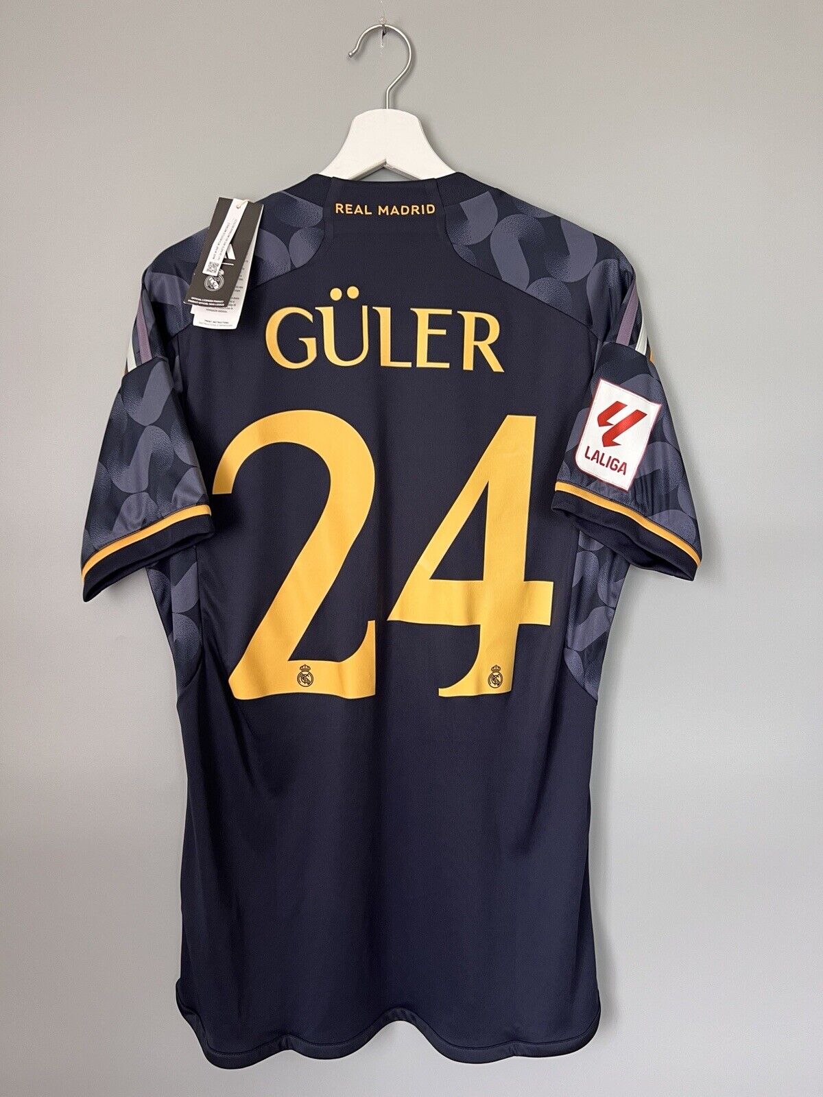 Guler Real Madrid Jersey 23/24 Away Soccer Shirt IJ5901 Adidas Mens Size M