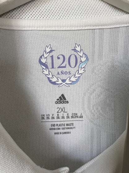 Real Madrid Jersey 22/23 Home Authentic Soccer Shirt HF0292 Adidas Mens Size 2XL