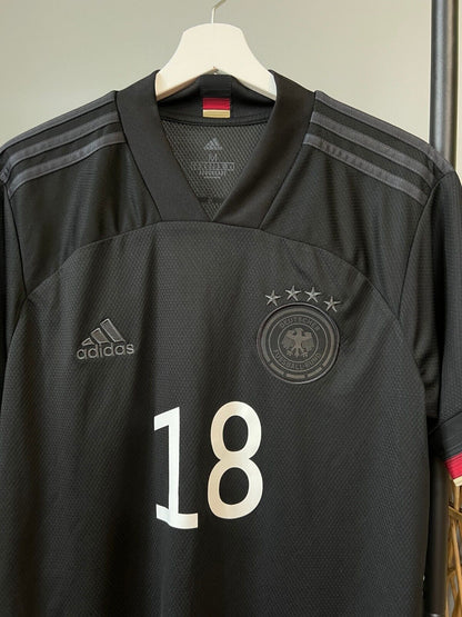 Goretzka Germany Jersey 2020 Away Soccer Shirt EH6117 Adidas Mens Size M