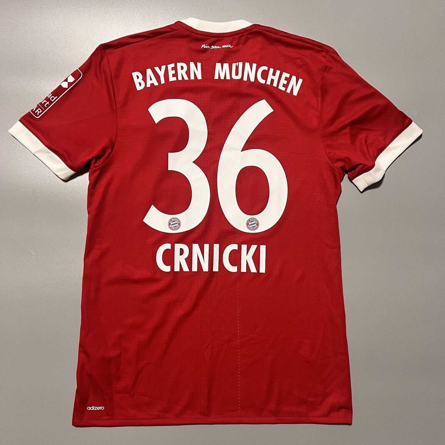 Bayern Munich Jersey 2017/18 Home Match Worn Mens Size 7 Football Shirt Adidas