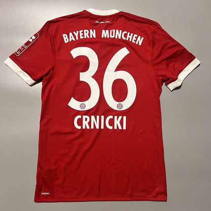 Bayern Munich Jersey 2017/18 Home Match Worn Mens Size 7 Football Shirt Adidas