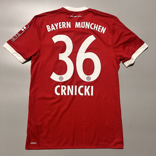 Bayern Munich Jersey 2017/18 Home Match Worn Mens Size 7 Football Shirt Adidas