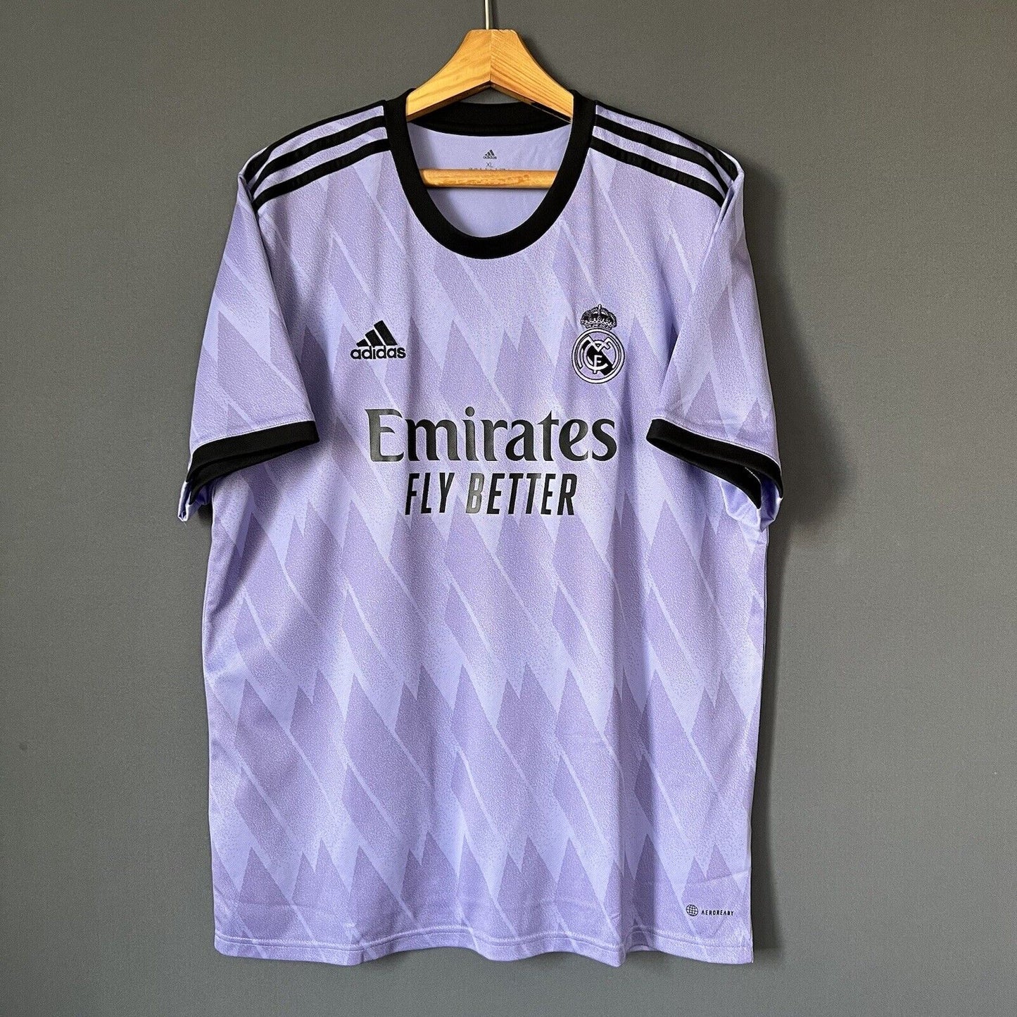 Real Madrid Jersey 2022-2023 Away Mens Football Shirt Size XL H18489 Adidas