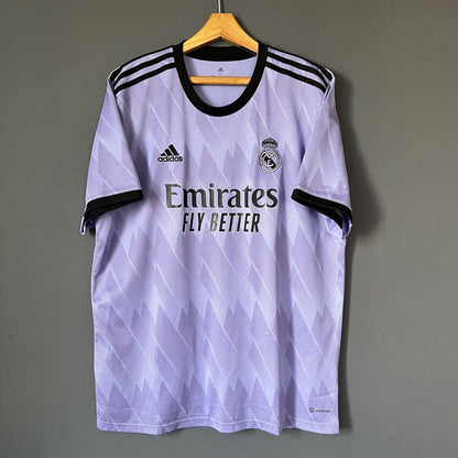 Real Madrid Jersey 2022-2023 Away Mens Football Shirt Size XL H18489 Adidas
