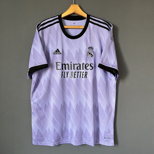 Real Madrid Jersey 2022-2023 Away Mens Football Shirt Size XL H18489 Adidas