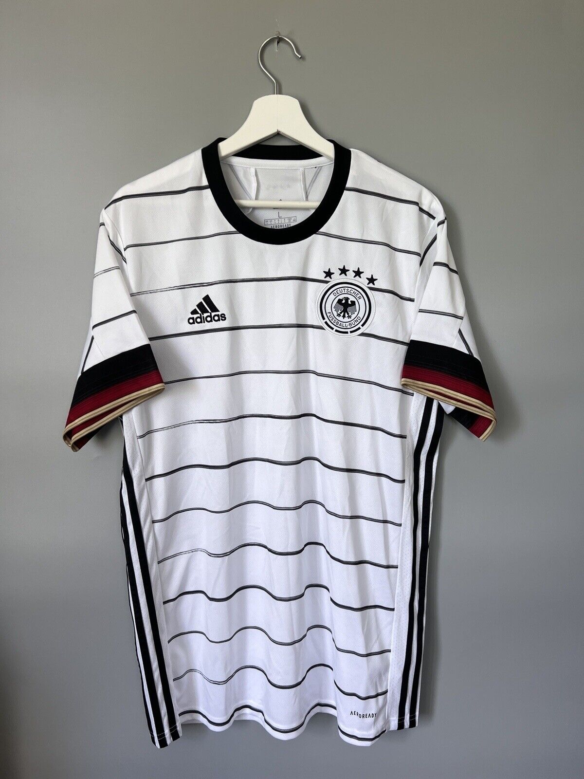Germany Jersey Home Soccer Football Shirt Adidas DFB EH6105 Mens Size L