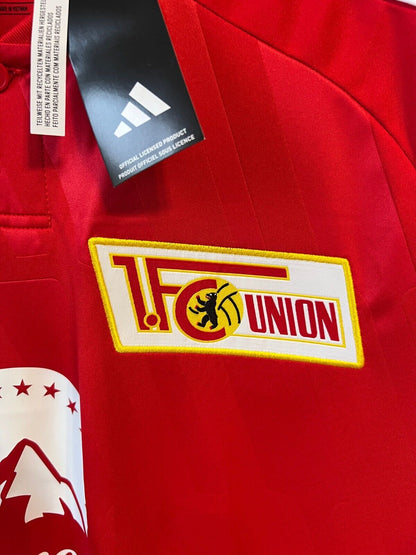 adidas 1. FC Union Berlin 23/24 Home Jersey - Red Soccer Football Shirt Size L