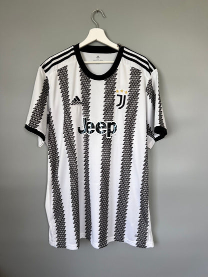 Juventus Jersey 2022-23 Home Soccer Shirt H38907 Adidas Mens Size 2XL