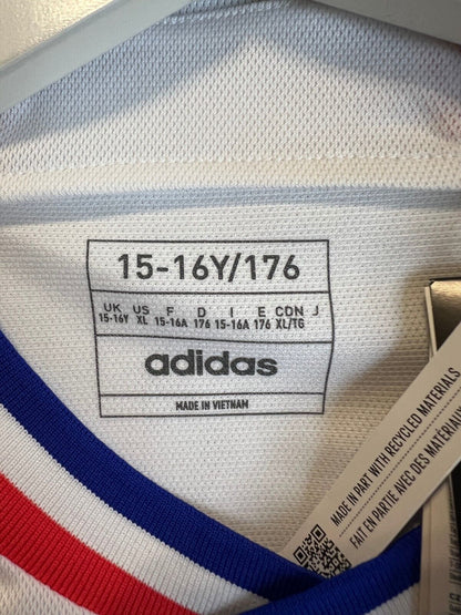 Olympique Lyonnais 23/24 Home Jersey Soccer Football Shirt Adidas Size XL Boys
