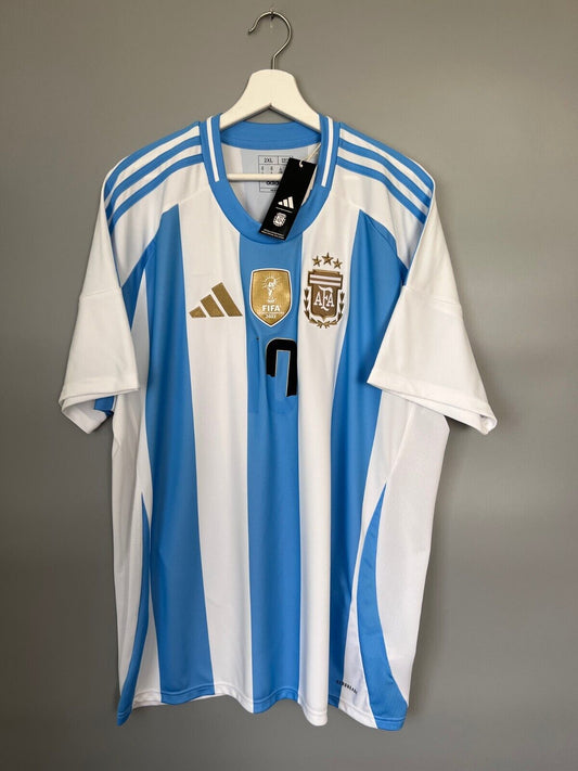 Argentina Jersey 2024 Home Soccer Shirt IP8409 Adidas Mens Size 2XL