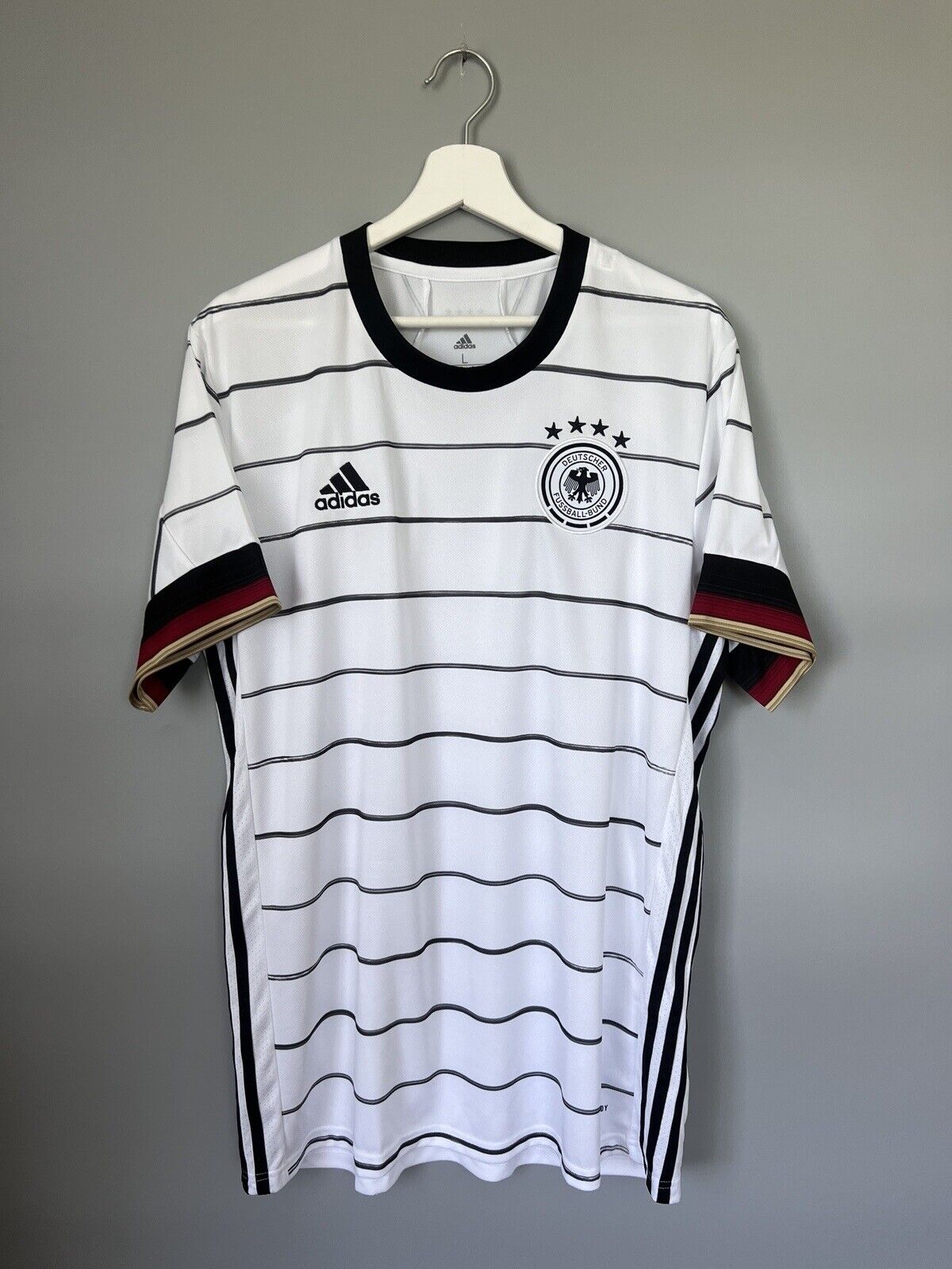 Germany Jersey 2020 Home Soccer Football Shirt Adidas EH6105 Mens Size L