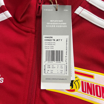1. FC Union Berlin Jacket Condivo 22 Red Football Soccer Adidas Boys Size XS