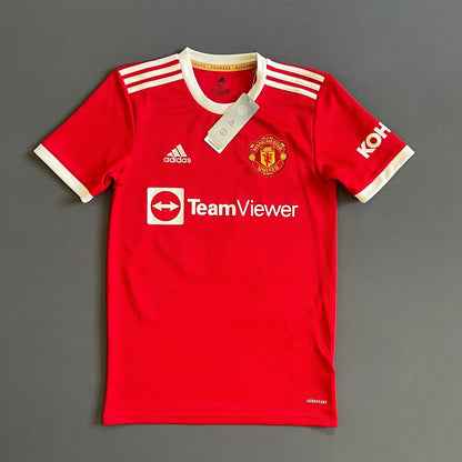 Varane Manchester United Jersey 21/22 Home Sz XS Mens H31447 Adidas Soccer Shirt