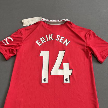 Eriksen Manchester United Jersey 22-23 Home Size S Boys Football Shirt Adidas
