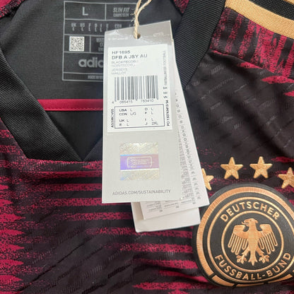 Sane Germany Jersey 2023 Away Authentic Size L Mens Football Shirt HF1695 Adidas