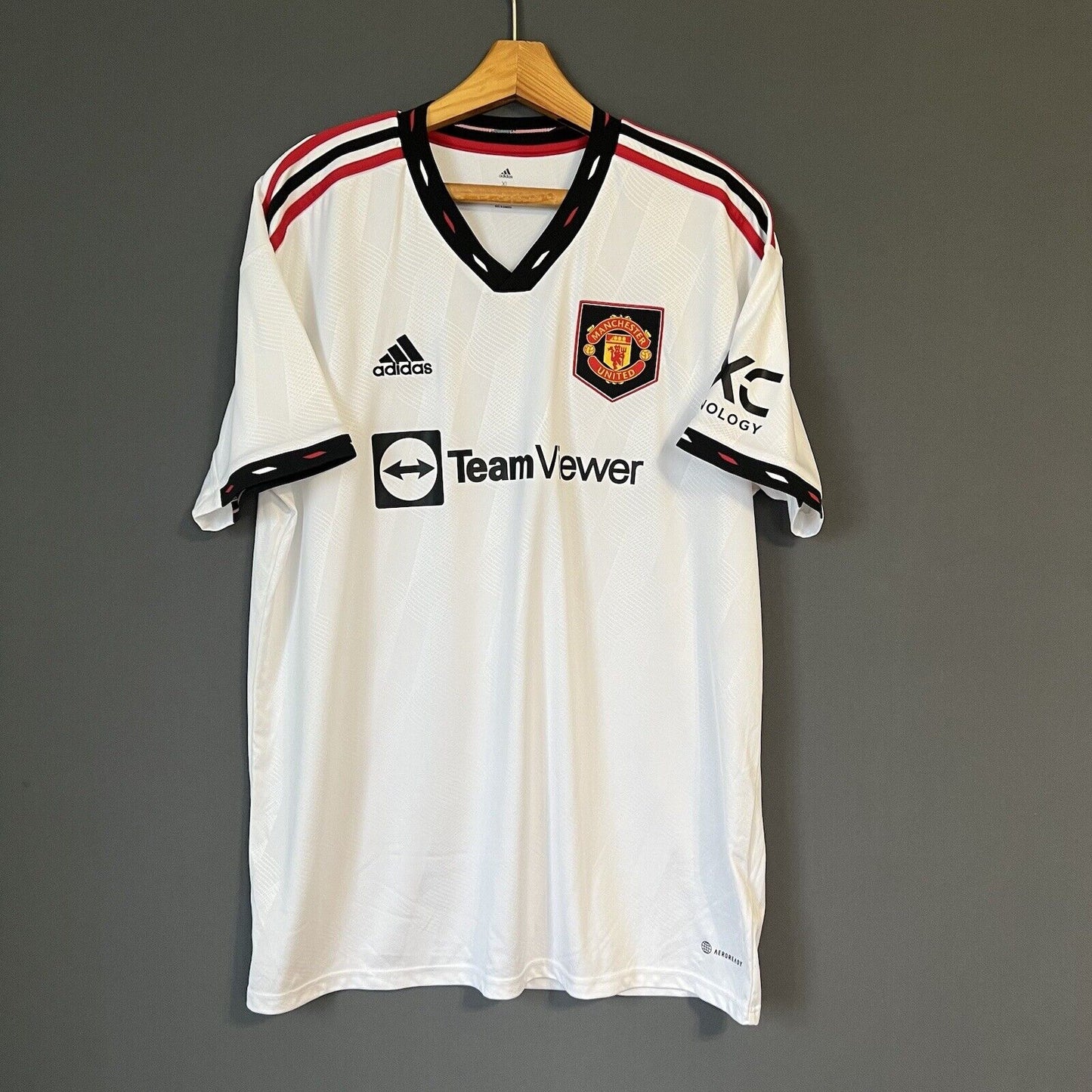 Manchester United Jersey 2022/23 Away Mens H13880 Adidas Football Shirt Size XL