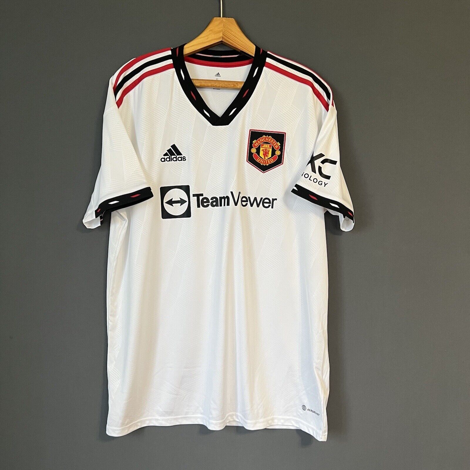 Manchester United Jersey 2022/23 Away Mens H13880 Adidas Football Shirt Size XL