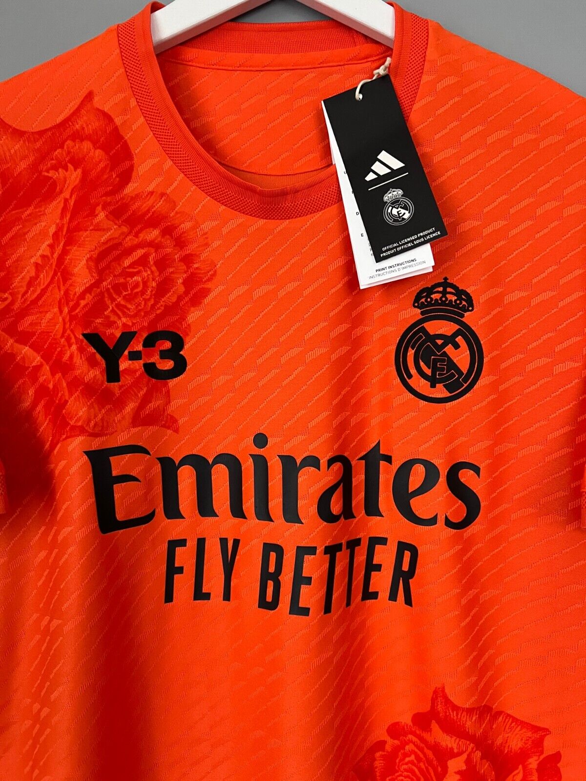 Real Madrid Jersey 23/24 Fourth Soccer Shirt IU0037 Adidas Y-3 Mens Size S