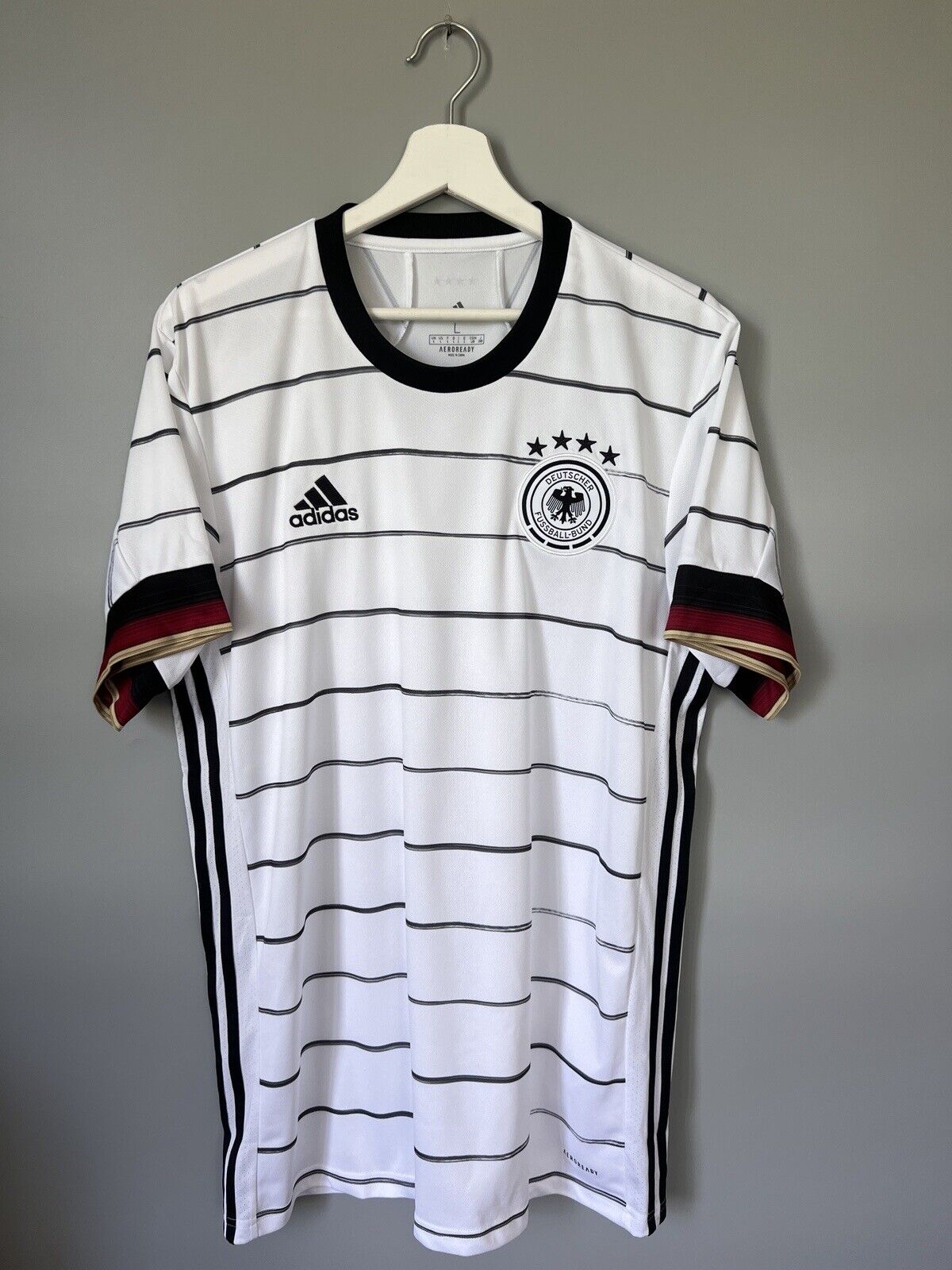 Germany Jersey 2020 Home Soccer Football Shirt Adidas EH6105 Mens Size L