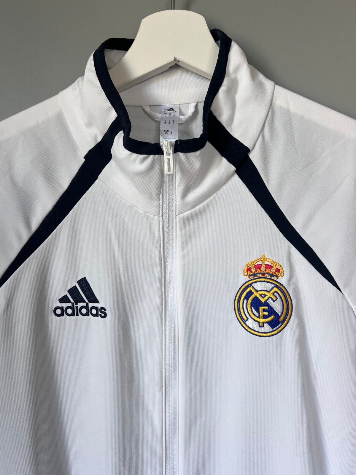 Real Madrid Jacket Teamgeist 2006x2021 White Soccer Adidas HA2537 Mens Size M