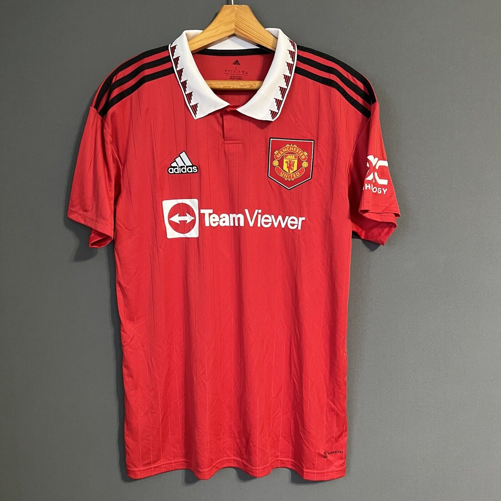 Manchester United Jersey 2022/23 Home Large Football Soccer Trikot Adidas H13881
