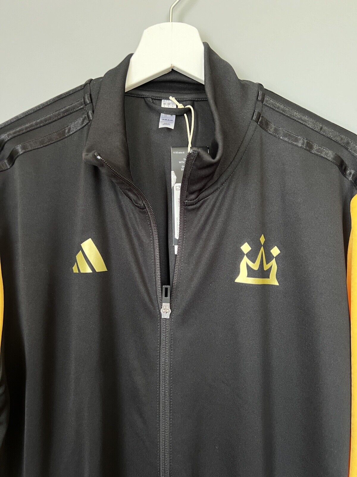 Adidas Salah Jacket Black Football Soccer Adidas HR8833 Mens Size L