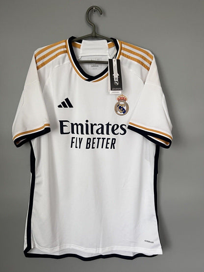 Alaba Real Madrid Jersey 23/24 Home Mens Soccer Shirt HR3796 Adidas Size L
