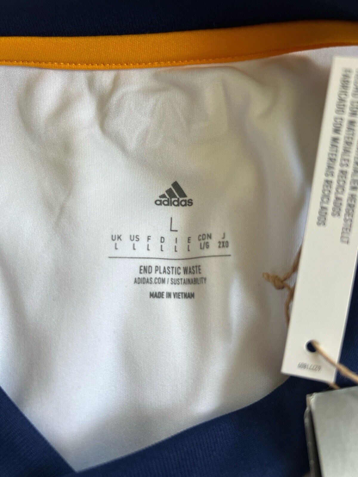 La Galaxy Jersey 21/22 Home Soccer Football Shirt H45428 Adidas Mens Size L