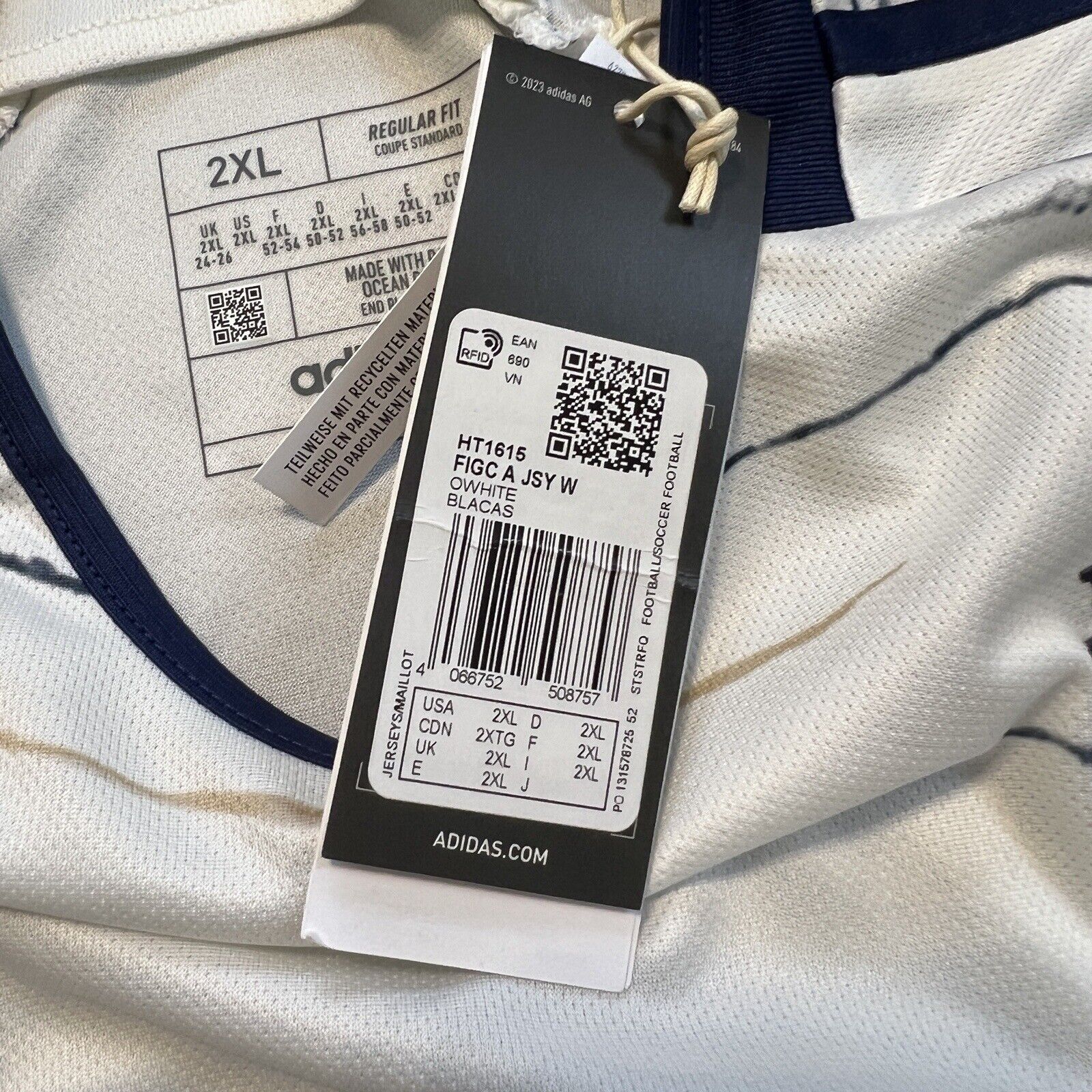 Italy Jersey Team 2023 Away Womens Soccer Football Shirt Adidas HT1615 Size 2XL