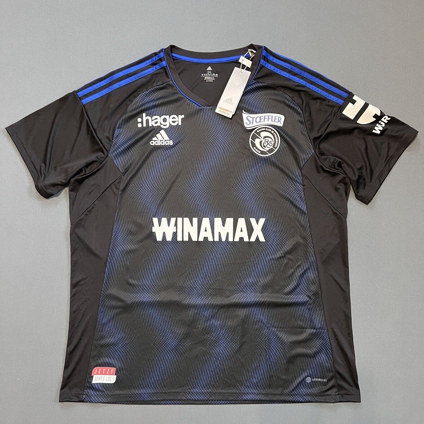 Strasbourg Jersey 22/23 Third Mens Soccer Football Shirt Maillot Adidas Size 2XL